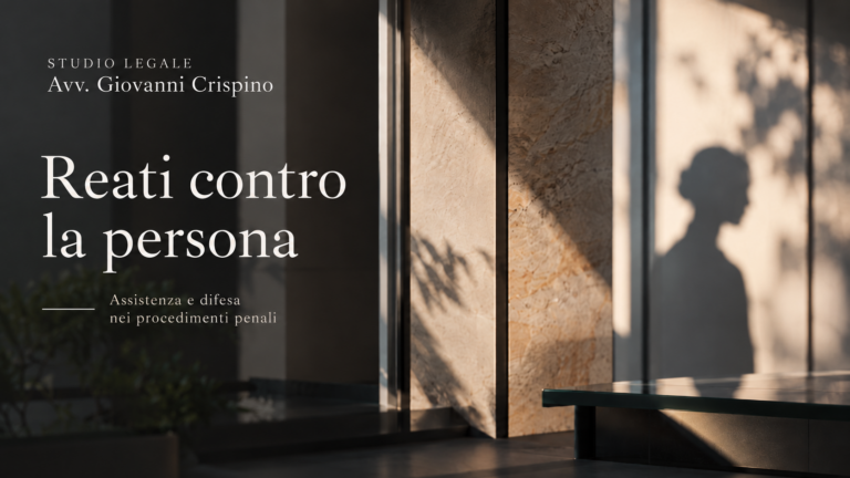 reati contro la persona